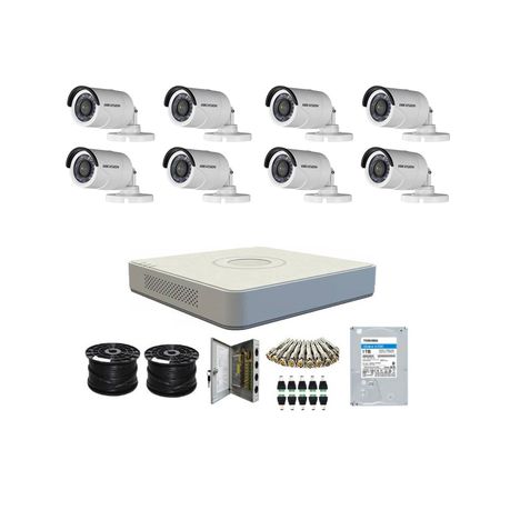 hikvision 1080p hd 8 channel complete kit