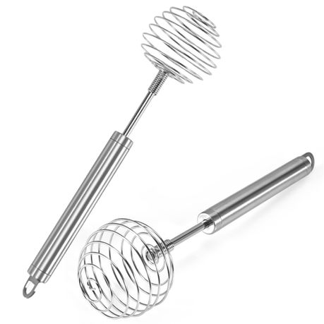 Stainless Steel Ball Spring Whisk Hand-held Butter Egg Mixer Avocado Potato  Masher Manual Egg Beater