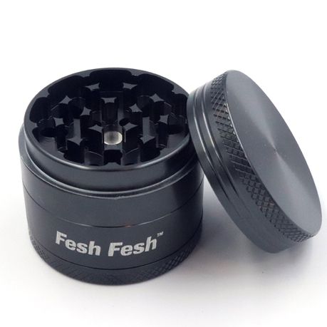 Fesh Fesh - Herb Grinder / Tobacco Grinder (50mm, Black)