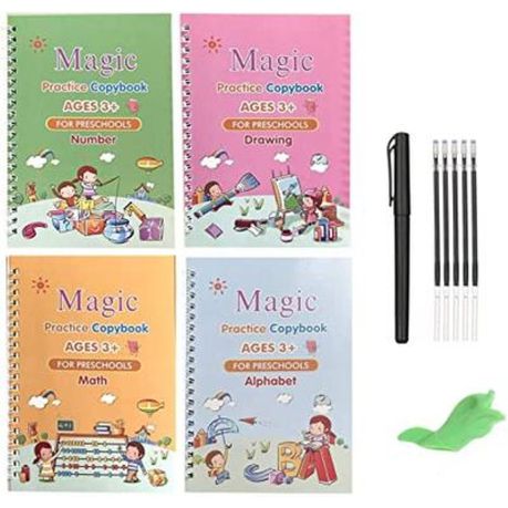 Magic Practice Copybook for Kids- Age 3-8 Years- with Calligraphy