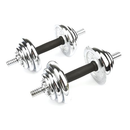 York fitness 30kg dumbbell set hot sale