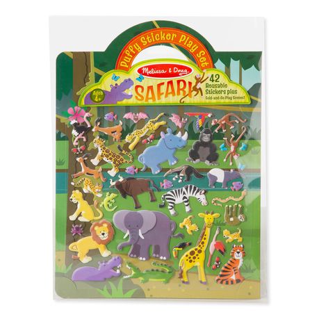 Melissa & Doug Puffy Sticker Play Set - Safari