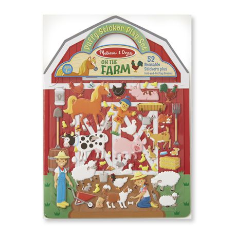 Melissa & Doug Puffy Stickers - farm