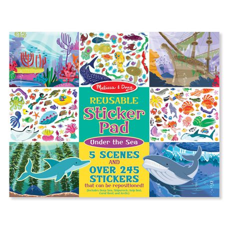 Melissa & Doug Reusable Sticker Pad - Under The Sea Buy Online in Zimbabwe thedailysale.shop