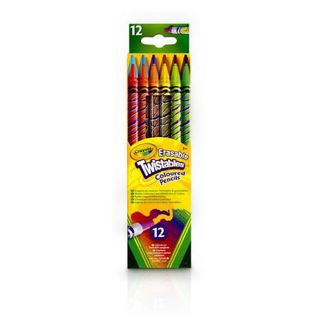 Crayola Back To School 12 Erasable Twistable Pencil Buy Online in Zimbabwe thedailysale.shop