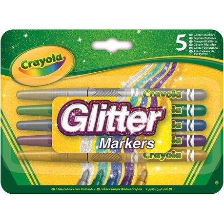 Crayola 5 Glitter Markers Buy Online in Zimbabwe thedailysale.shop