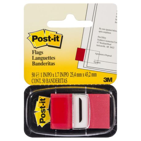 3M Post-it Flag Red / 50 Flags per pack Buy Online in Zimbabwe thedailysale.shop