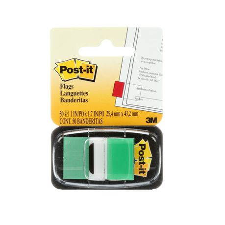 3M Post-it Flag Green / 50 Flags per pack Buy Online in Zimbabwe thedailysale.shop