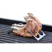 Load image into Gallery viewer, Mister Tjoppie Tjop Griller Crisper Fat Tanner Stainless Steel Stand Grill
