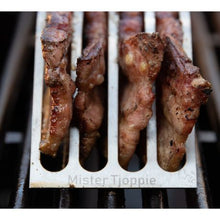 Load image into Gallery viewer, Mister Tjoppie Rashers Griller And Crisper Stand Grill - Stainless Steel
