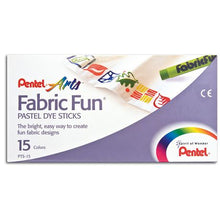 Load image into Gallery viewer, Pentel 15 Fabric Fun Pastel Dye Sticks Set
