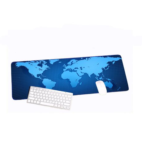 Larry's Gaming Mouse Pad - World Map Print Blue Buy Online in Zimbabwe thedailysale.shop