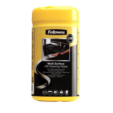 Fellowes Surface Cleaning Wipes (Tub of 100) Buy Online in Zimbabwe thedailysale.shop