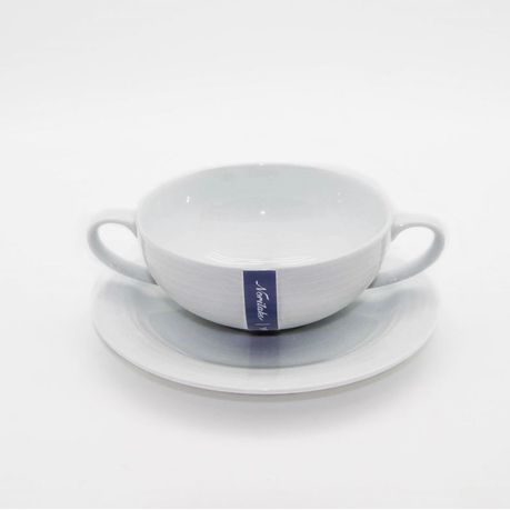 Noritake - 240ml Arctic White Soup Cup And Saucer - Set of 8 Buy Online in Zimbabwe thedailysale.shop