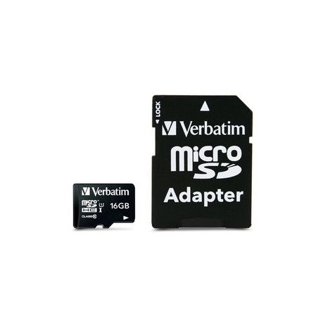 Verbatim 16GB Premium 300x Micro SD Card with Adaptor Up to 45MB/sec Buy Online in Zimbabwe thedailysale.shop