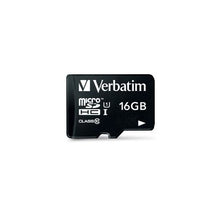 Load image into Gallery viewer, Verbatim 16GB Premium 300x Micro SD Card with Adaptor Up to 45MB/sec
