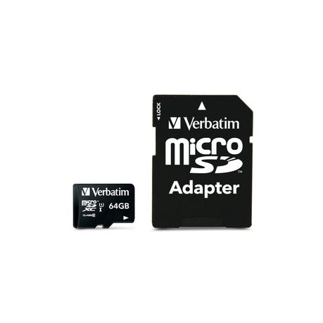 Verbatim 64GB Premium 300x Micro SD Card with Adaptor Up to 45MB/sec Buy Online in Zimbabwe thedailysale.shop