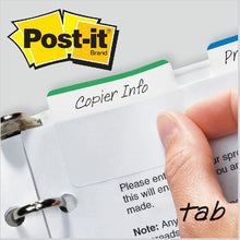 Load image into Gallery viewer, 3M Post-it Durable Filing Tabs - 24 Tabs per pack
