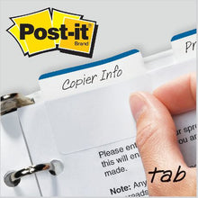 Load image into Gallery viewer, 3M Post-it Durable Filing Tabs - 24 Tabs per pack
