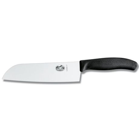 Victorinox - Santoku Knife Plain 17cm - Black Buy Online in Zimbabwe thedailysale.shop