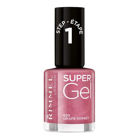 Rimmel Super Gel Nail Polish - 023 Grape Sorbet Buy Online in Zimbabwe thedailysale.shop