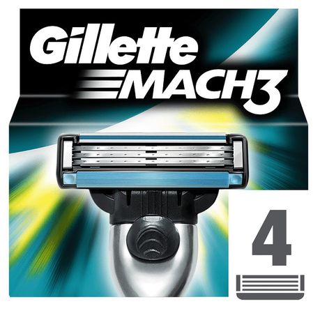 Gillette Mach3 Razor Blades - 4's