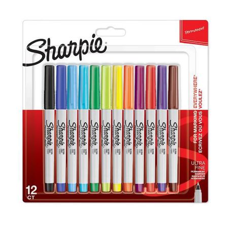 Sharpie Ultrafine Permanent Markers Assorted 12Pack