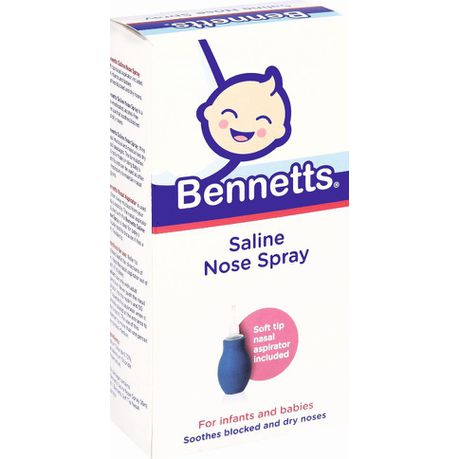 Bennetts - Saline Nose Drops 30ml with Aspirator