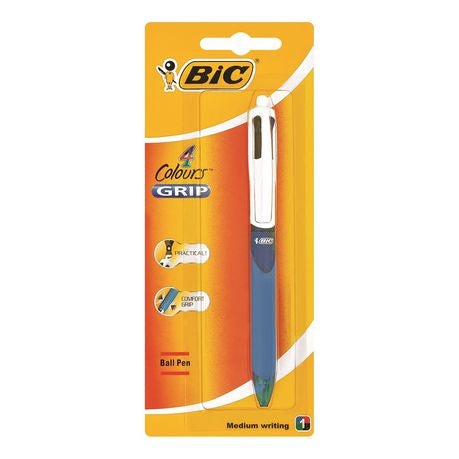 BIC 4 Colours Grip Medium Ballpoint Pen Buy Online in Zimbabwe thedailysale.shop