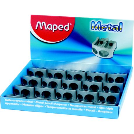 Maped Double Hole Metal Pencil Sharpeners - Box of 20