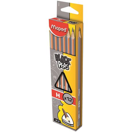 Maped Graphite Pencil Triangular H - Box of 12