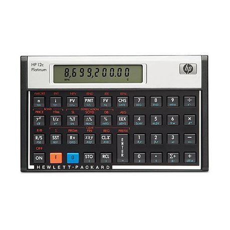 HP 12C Platinum Financial Calculator (Algebraic or RPN)