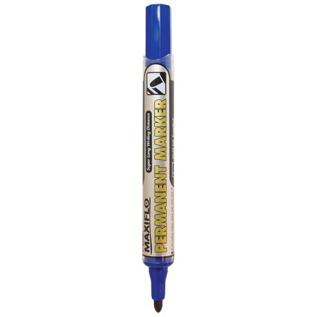 Pentel Maxiflo Bullet Tip Permanent Marker - Blue Buy Online in Zimbabwe thedailysale.shop