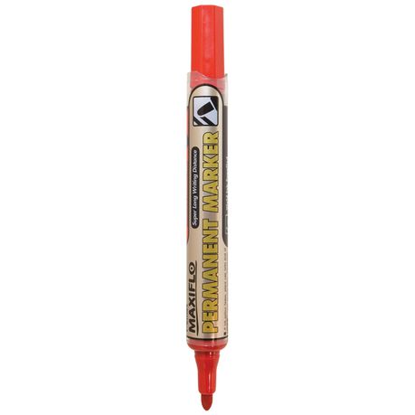 Pentel Maxiflo Bullet Tip Permanent Marker - Red Buy Online in Zimbabwe thedailysale.shop