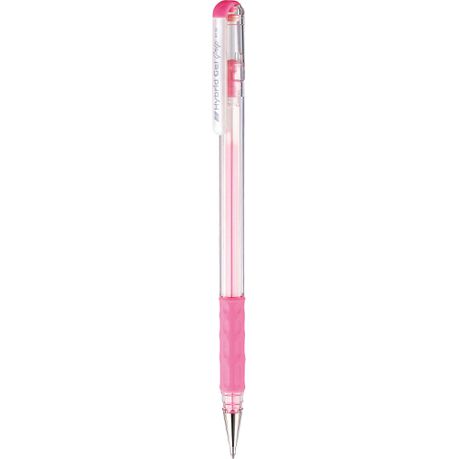 Pentel Hybrid Milky Gel Grip 0.8mm Pen - Pink