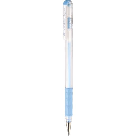 Pentel Hybrid Milky Gel Grip 0.8mm Pen - Light Blue