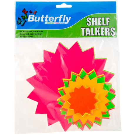 Butterfly Message Makers Assorted Card Stars - 50'S