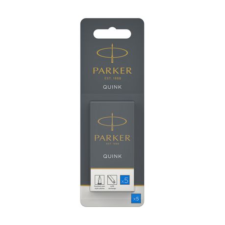 Parker Quink Cartridge Refill - Fountain Pen - 5 Pack - Blue Ink Buy Online in Zimbabwe thedailysale.shop