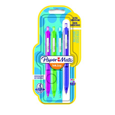 Paper Mate Inkjoy 300 Retractable Ballpoint Pens - Assorted Fun (Carded 4's) Buy Online in Zimbabwe thedailysale.shop