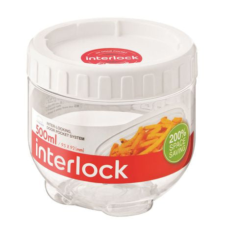 Lock & Lock - Container and Interlock Lid - White - 500ml Buy Online in Zimbabwe thedailysale.shop