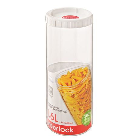 Lock & Lock - Container and Interlock Lid - White - 1.6 Litre Buy Online in Zimbabwe thedailysale.shop