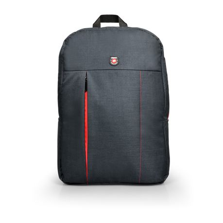 Port Designs PORTLAND 15.6 Slim Laptop Backpack - Black & Red