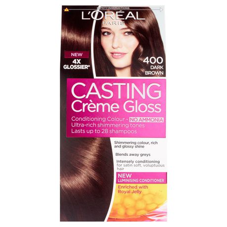 Loreal Paris Casting Creme Gloss - Dark Brown 400 Buy Online in Zimbabwe thedailysale.shop