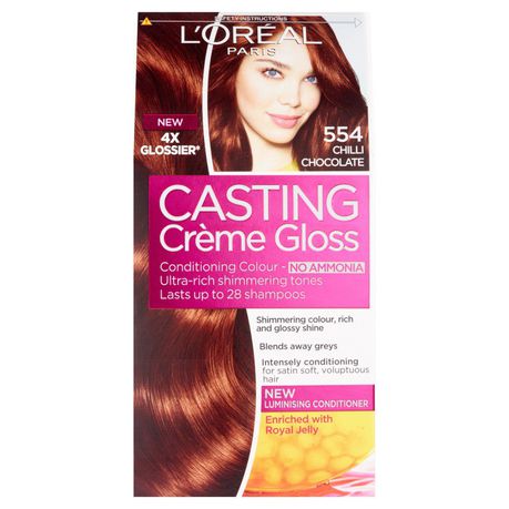 Loreal Paris Casting Creme Gloss - Chilli Chocolate 554 Buy Online in Zimbabwe thedailysale.shop