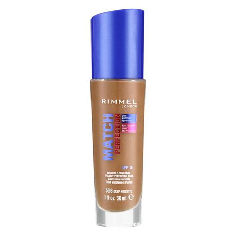 RIMMEL Match Perfect Foundation - 506 Deep Noisette Buy Online in Zimbabwe thedailysale.shop