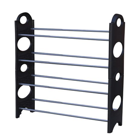 Fine Living - 4 Tier Shoe Rack - Black