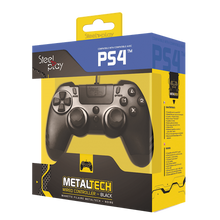 Load image into Gallery viewer, Steelplay - Metaltech - Wired Controller - Ebony Black (PC and PS4)
