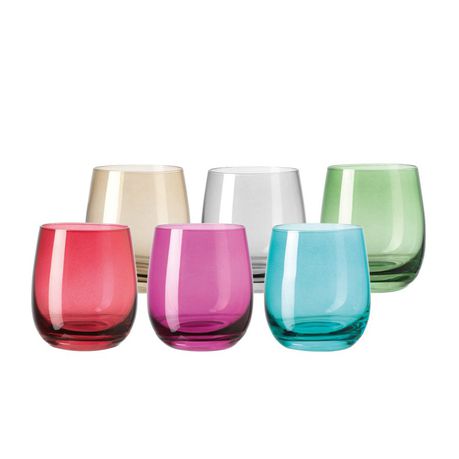 Leonardo Drinking Glass Tumblers in Assorted Colours SORA - Set of 6 Buy Online in Zimbabwe thedailysale.shop