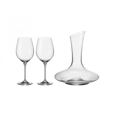 Leonardo Red Wine Decanter & Glasses BARCELONA Set 3 Pieces Buy Online in Zimbabwe thedailysale.shop