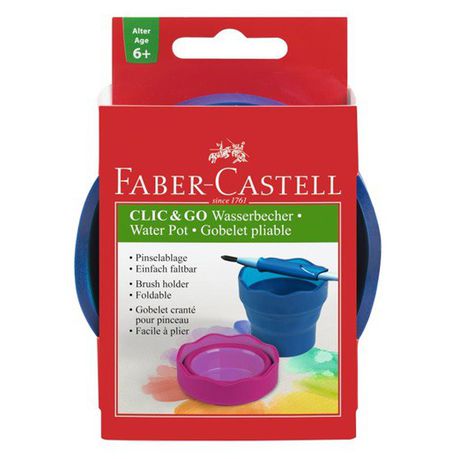 Faber-Castell Clic & Go Water Pot - Blue